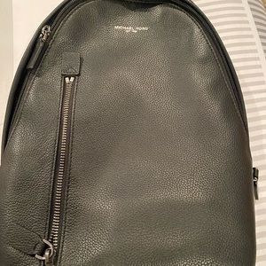 Michael Kors black leather sling bag